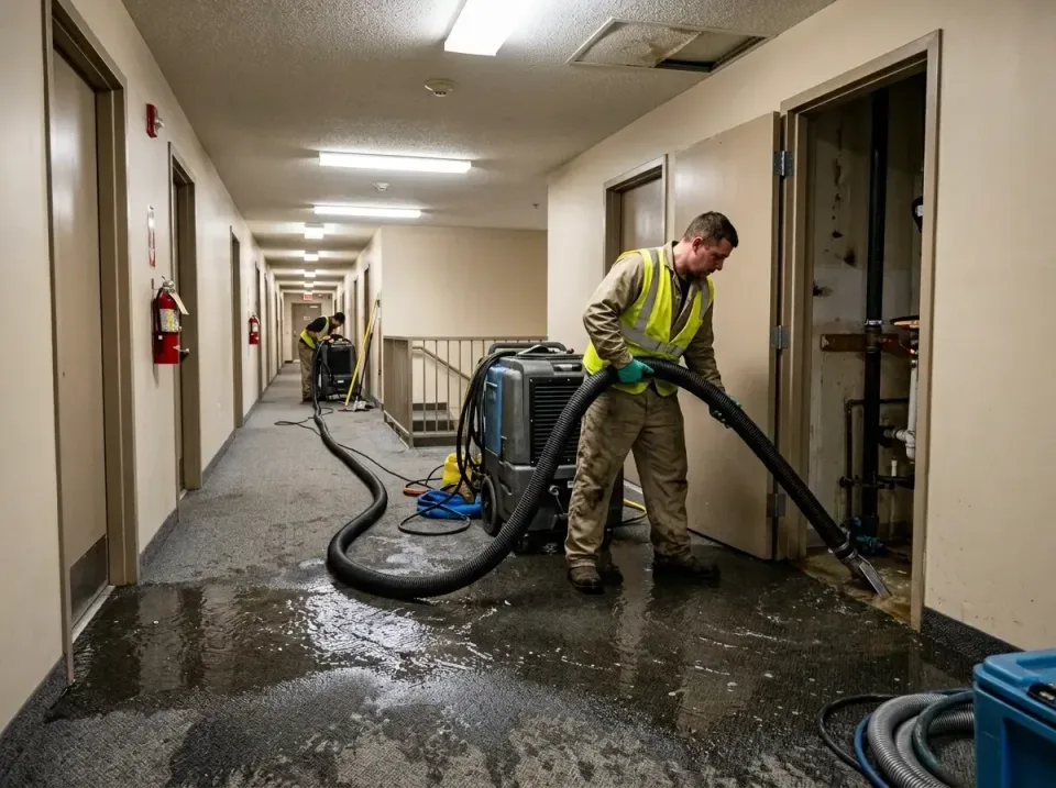 multi-unit-apartment-hallway-f-005 — frequently asked questions, Emergency Burst Pipe Water Extraction & Removal in Roselle…